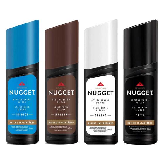 Imagem de Kit Polidor Nugget 1 Incolor 1 Marrom 1 Preto 1 Branco