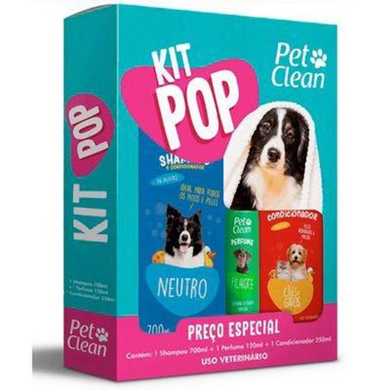 Imagem de Kit pop pet clean 1 sh 700ml+ 1 perf +1 cond