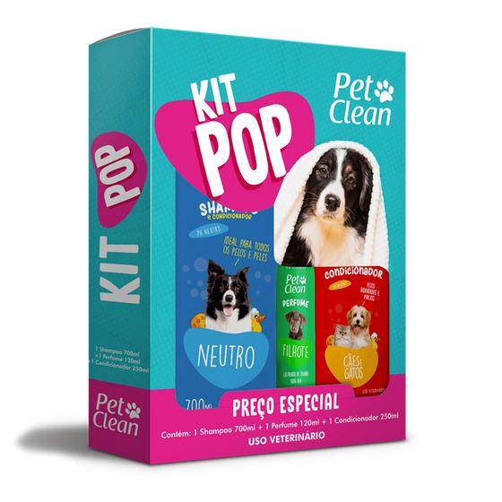 Imagem de Kit Pop Pet Clean Shampoo, Condicionador e Perfume