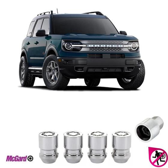 Imagem de Kit Porca Antifurto Roda Ford Bronco 2021 A 2023 Original