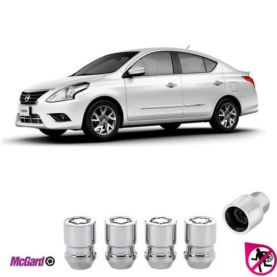 Imagem de Kit Porca Antifurto Roda Nissan Versa 2012 A 2023 Original