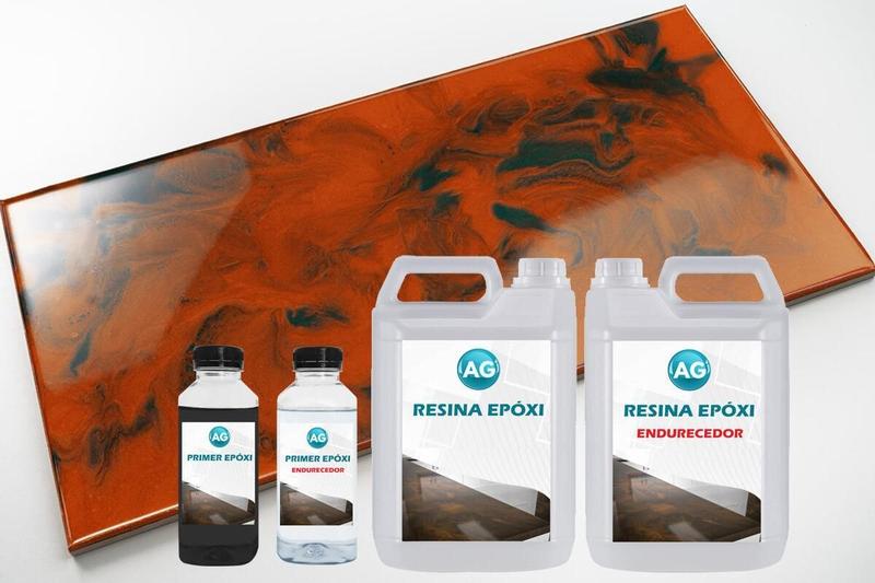Imagem de Kit Porcelanato Liquido Metálico Vermelho Bronze / Verde