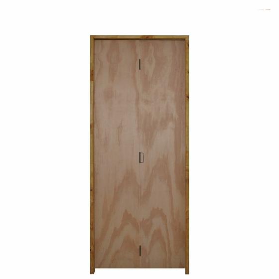 Imagem de Kit Porta Camarão de Madeira Mescla 82 X 2.10 Batente Ecológico 11 cm com Ferragens Lado Direito - Hale