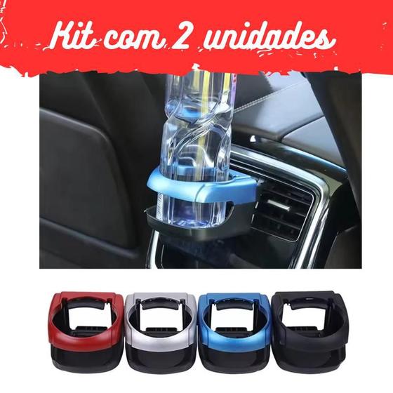 Imagem de Kit Porta Copo Veicular Suporte Lata Garrafa Universal