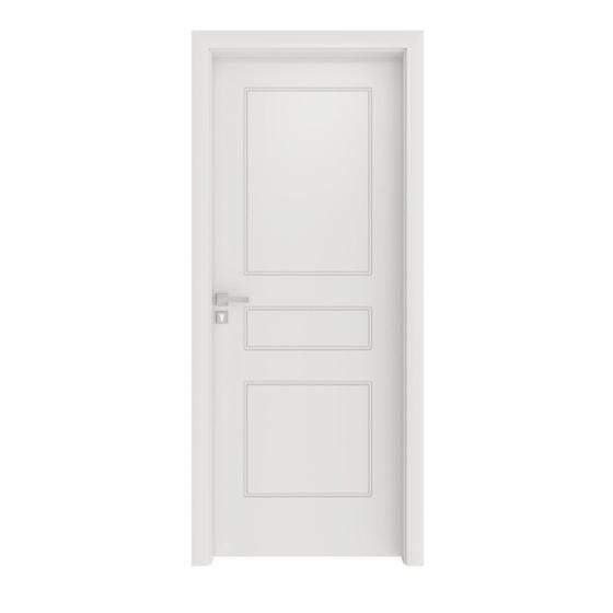 Imagem de Kit Porta de Madeira 210x70cm Batente Ultra 11cm Lugano Premium Famossul