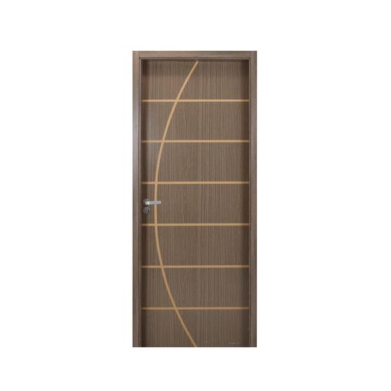 Imagem de Kit Porta de Madeira Decorada 215x94cm com Batente de MDF Ultra 16cm Neblina MGM