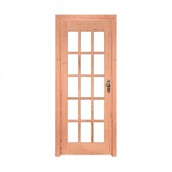 Imagem de Kit Porta de Madeira Esquerda 213cmx84,5cmx12cm PE15 Esel
