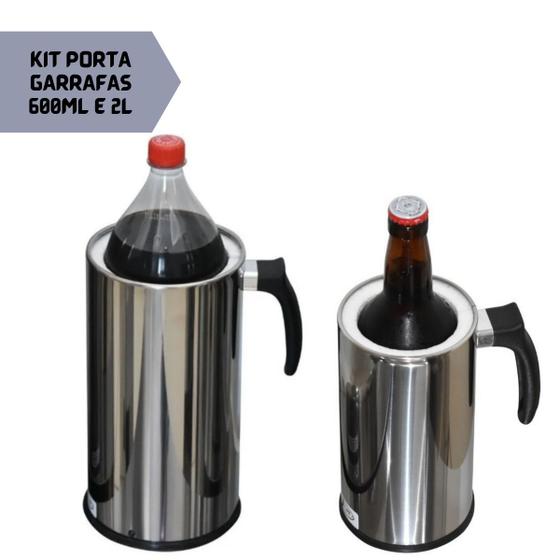 Imagem de Kit Porta Garrafas 600ml E 2 Litros