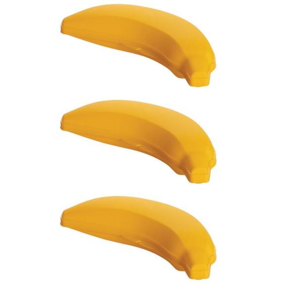 Imagem de Kit Porta Metade De Geladeira 3pç Banana Tomate Cebola Limão