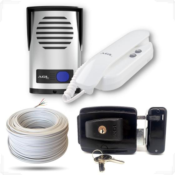 Kit Porteiro Eletrônico Interfone + Fechadura + 30 Mts Cabo é boa?