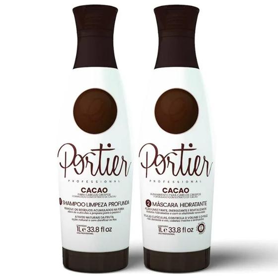 Imagem de Kit Portier Cacao 2x1L - Shampoo e Mascara Hidratante