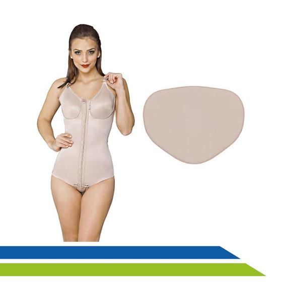 Imagem de Kit Pós-Cirúrgico Abdominoplastia Cinta Body  e Placa de Espuma Macom