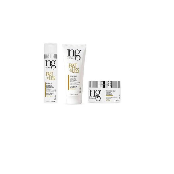 Imagem de Kit Pós Fast Liss Shampoo, Cond e Máscara Ng de France 300ml