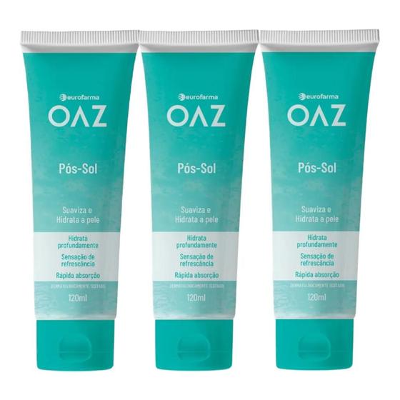 Imagem de Kit Pós-Sol OAZ Gel Com 3 Unidades De 120ml Cada