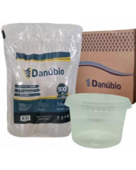 Imagem de Kit pote c/ tampa 500ml - Danúbio - Caixa com 288 potes