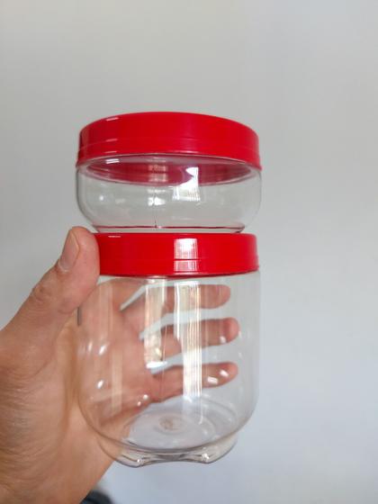 Imagem de Kit Pote Gira E Trava Plasútil 220ml + 550ml