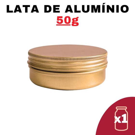 Imagem de Kit Pote Lata Alumínio Multiuso Bronze Vela, Cosméticos,