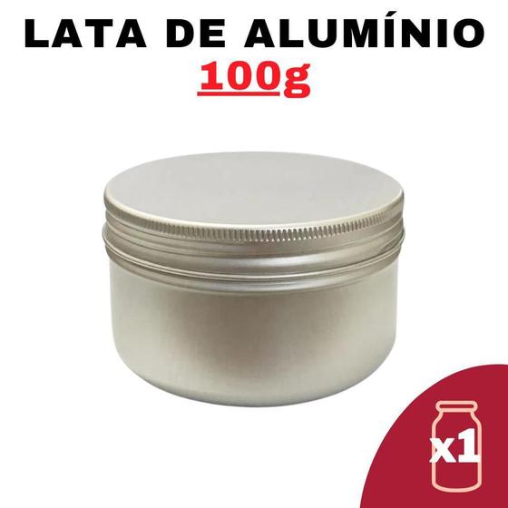 Imagem de Kit Pote Lata Alumínio Multiuso Prata Vela, Creme,