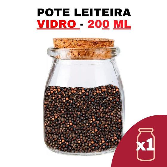 Imagem de Kit Potes de Temperos e Condimentos Leiteira Grande 200ml