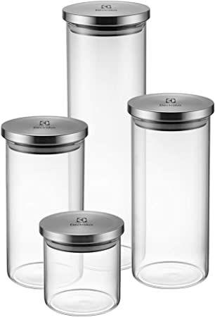 Imagem de Kit Potes de Vidro Porta Mantimentos Herméticos 4 Unidades - Electrolux