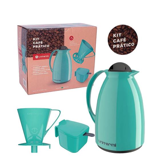 Kit Prático Café Garrafa+Açucareiro+Suporte Filtro Unitermi No Magalu Magazine Luiza