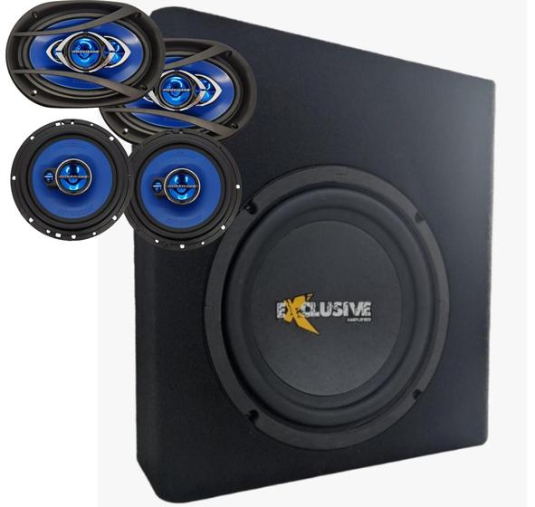 Kit Pratico Hurricane Com Caixa Ativa Mini Slim Exclusive Menor preço em Kit Pratico Hurricane Com Caixa Ativa Mini Slim Exclusive