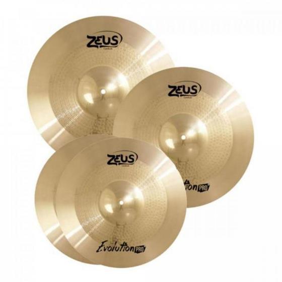 Imagem de Kit Prato Evolution Pro Set C 14" 16" 20" ZEUS