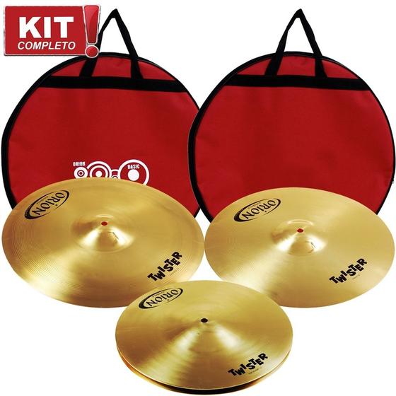 Imagem de Kit Pratos Orion Twister TWR90 Set 14/16/20 Com Bag 