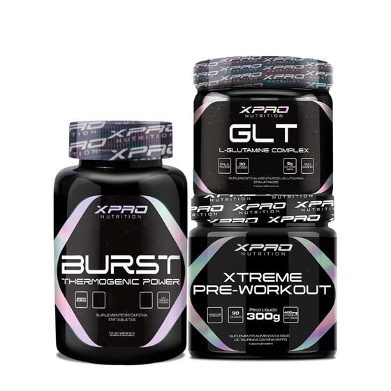 Kit Pré-Treino Xtreme 300g+Termogênico Cafeína Burst 60 Cáps ...