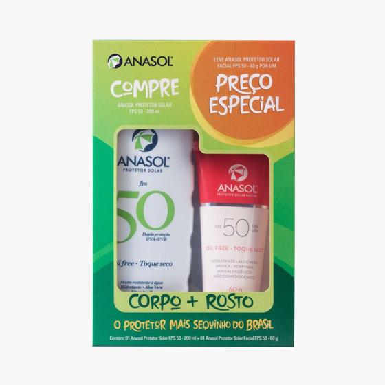 Kit Preço Especial Protetor Solar Facial + Corporal Anasol - Dahuer Menor preço em Kit Preço Especial Protetor Solar Facial + Corporal Anasol - Dahuer