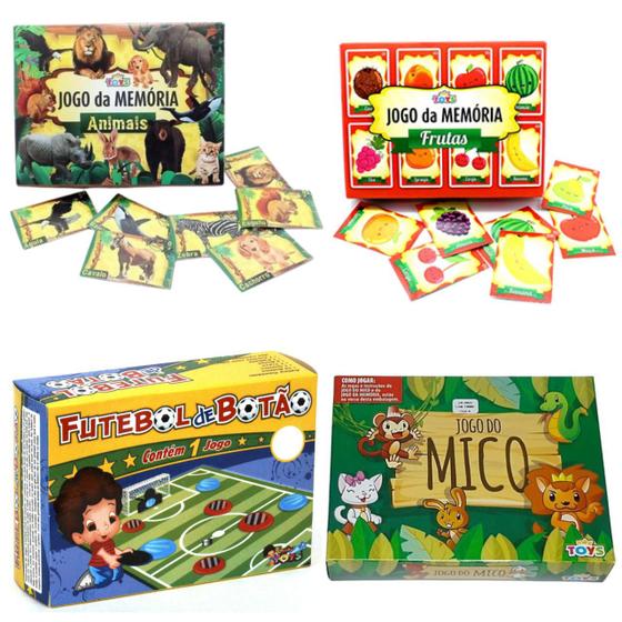 Imagem de Kit Prenda Festa Junina Jogos Educativo Brinquedos Memoria Futebol Mico Dia Das Crianças