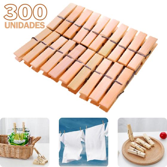 Kit Prendedor Pregador de Bambu Roupas Alimentos Artesanato Combo 300 Unidades Menor preço em Kit Prendedor Pregador de Bambu Roupas Alimentos Artesanato Combo 300 Unidades