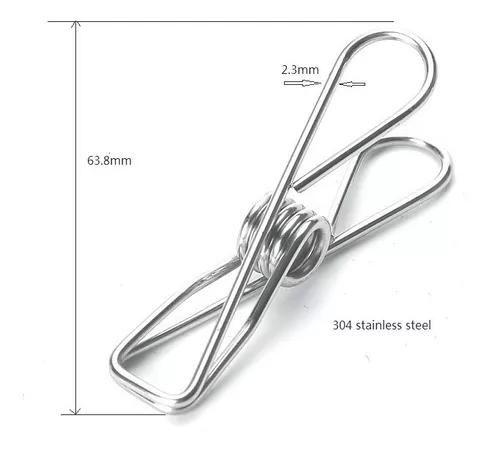 Kit Prendedores De Roupa Inox C/20 Pecas Menor preço em Kit Prendedores De Roupa Inox C/20 Pecas