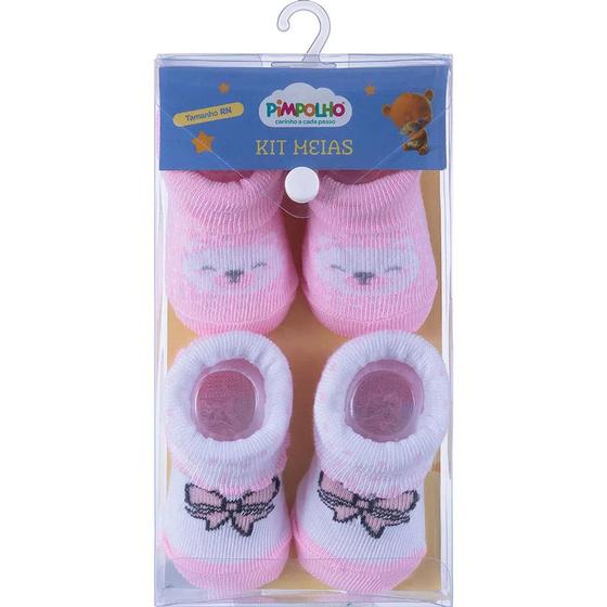 Imagem de Kit presente 02 pares de meia pimpolho