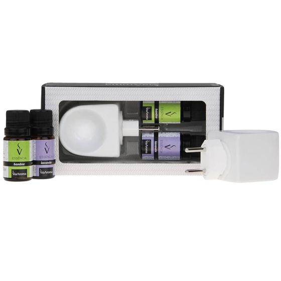 Imagem de Kit Presente Aromatizador com Duas Essências Bamboo e Lavanda 10ml - Via aroma