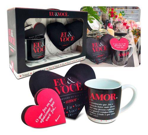 Imagem de Kit Presente Dia Dos Namorados Almofada + Caneca Amor Love 