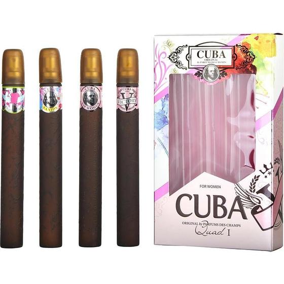 Imagem de Kit Presente Feminino Cuba Variety Quad Lady De 4 Peças Com Heartbreaker&La Vida Victory Vip E Todos São Spray Edp 35 Ml