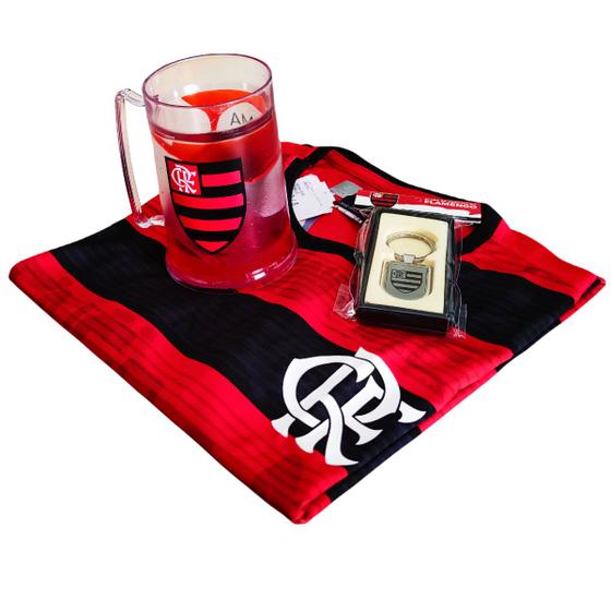 Imagem de Kit Presente Flamengo - Camisa / Caneca / Chaveiro Oficial