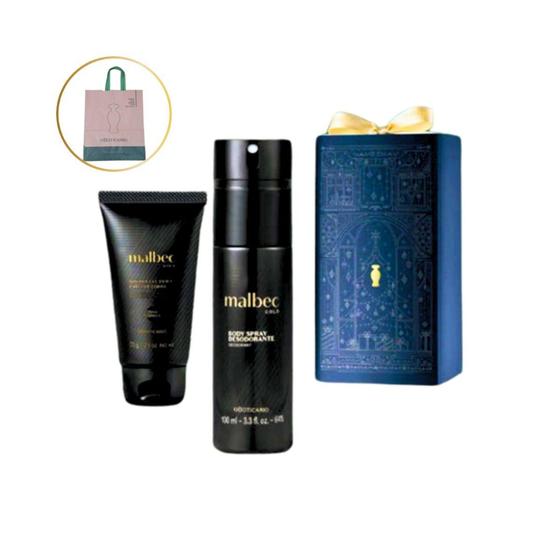 Imagem de Kit Presente Masculino Homem Malbec Gold O Boticário