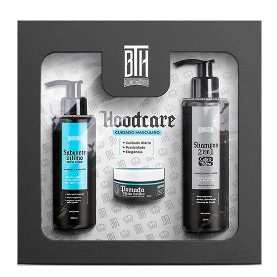 Imagem de Kit Presente Masculino Shampoo + Sabonete Intimo + Pomada Brilho