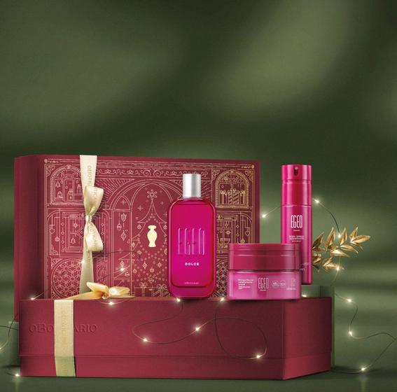 Imagem de Kit Presente Natal Egeo Dolce (3 itens) Mary Blue Cosméticos e Moda fitness