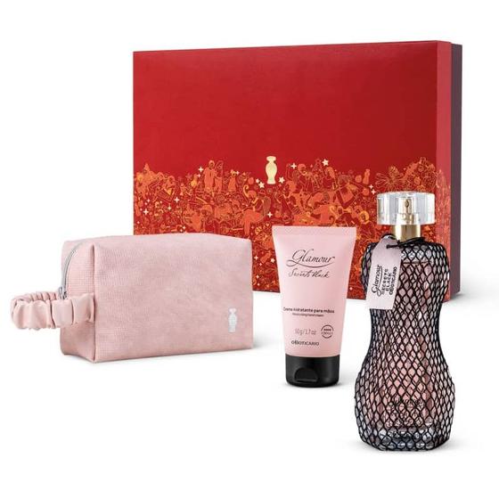 Imagem de Kit Presente Natal Glamour Secrets Black (3 itens)