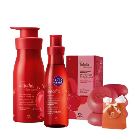 Kit Presente Natura Feminino Tododia Maçã Caramelada e Baunilha Menor preço em Kit Presente Natura Feminino Tododia Maçã Caramelada e Baunilha