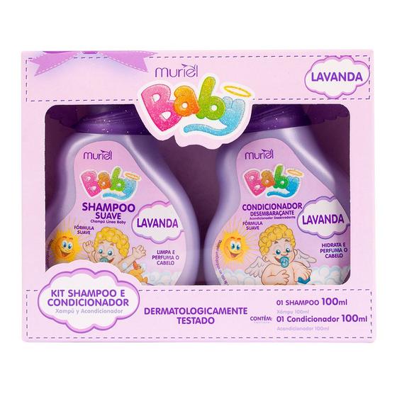 Imagem de Kit Presente Para Bebe Shampoo e Condicionador 100ml - Muriel Baby