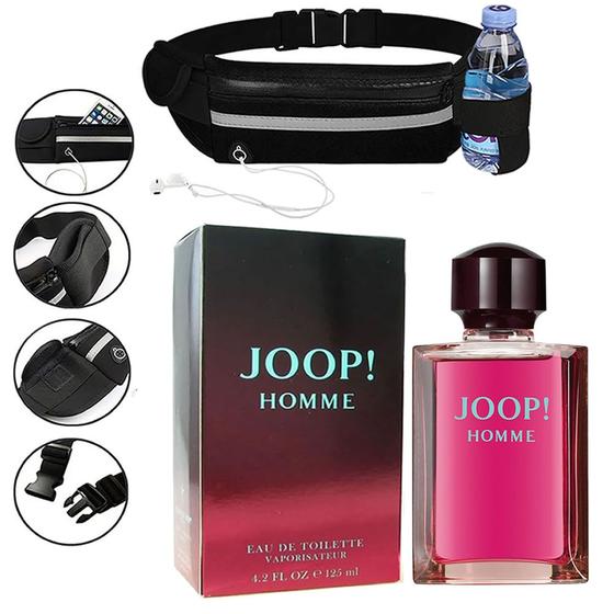 Kit Presente Perfume Joop Homme 125ml com Pochete Slim Fitness Saída de Fone Menor preço em Kit Presente Perfume Joop Homme 125ml com Pochete Slim Fitness Saída de Fone