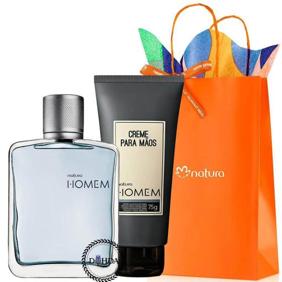 Kit Presente Perfume Masculino Natura Homem 100ml + Creme para as Mãos 75g Natura Menor preço em Kit Presente Perfume Masculino Natura Homem 100ml + Creme para as Mãos 75g Natura