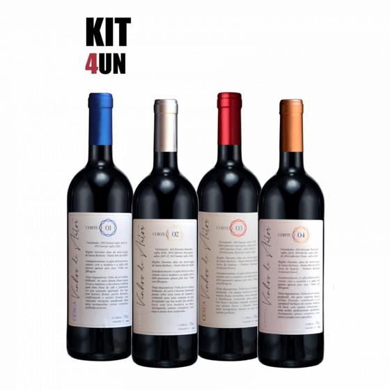 Imagem de Kit presente vinhos de autor cesca santa bárbara 4x750 ml