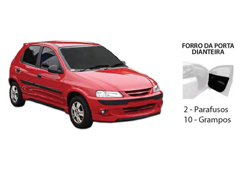 Imagem de Kit Presilha Forro Porta Dianteira CELTA 2001 A 2007 - Plastcar