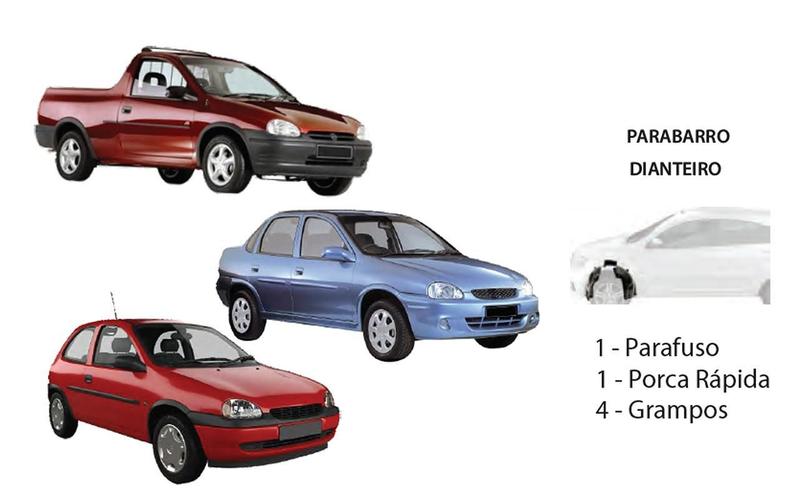 Imagem de Kit Presilha Parabarro Dianteiro Corsa E Pickup 94-02