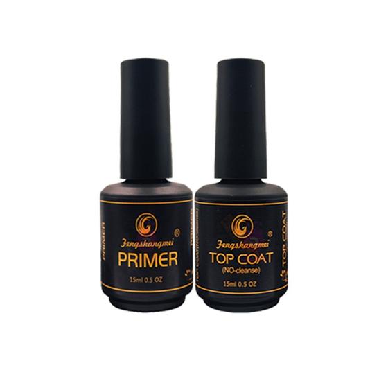 Kit Pretinho Poder Fengshangmei Top Coat E Primer Esmalte Magazine